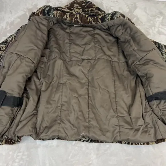 VTG Cabelas Jacket Mens 2XL Camo Dry Plus Buckle Insulated Hunting Outdoors USA